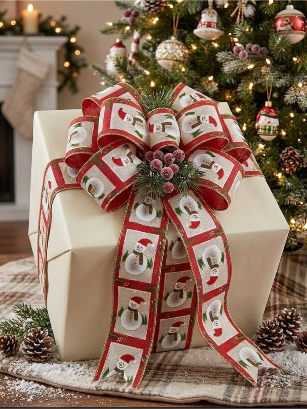Berwick Ribbon Snowman Wreath and Door Ribbon Unopened Package 50 Yards
45.7 M